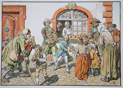 Art Tableau Charité des petits Carl Rochling pour sublimer le salon ou bureau