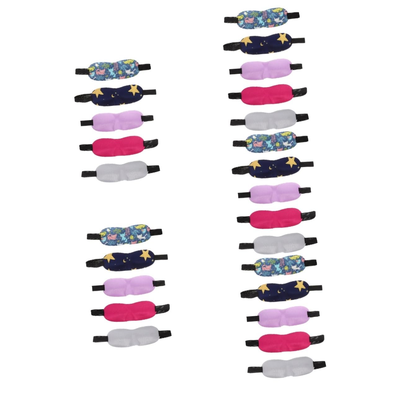 LALAFINA 25pièces Masques De Sommeil Garçon Fille Occultant Pour Siestes Maison Voyage Chat