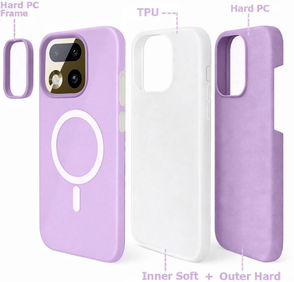 Image of AeoFit Matte Back Cover for vivo V70 Elite 5G | Shockproof Soft TPU Case with Camera Protection | Slim & Lightweight Back Cover Case for vivo V70 Elite 5G (Purple)