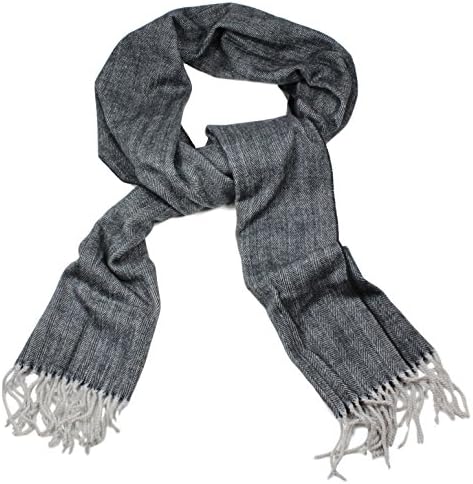Cashmere Scarf Winter Unisex Men Women Scarves Grey Black Warmth by MakExpress