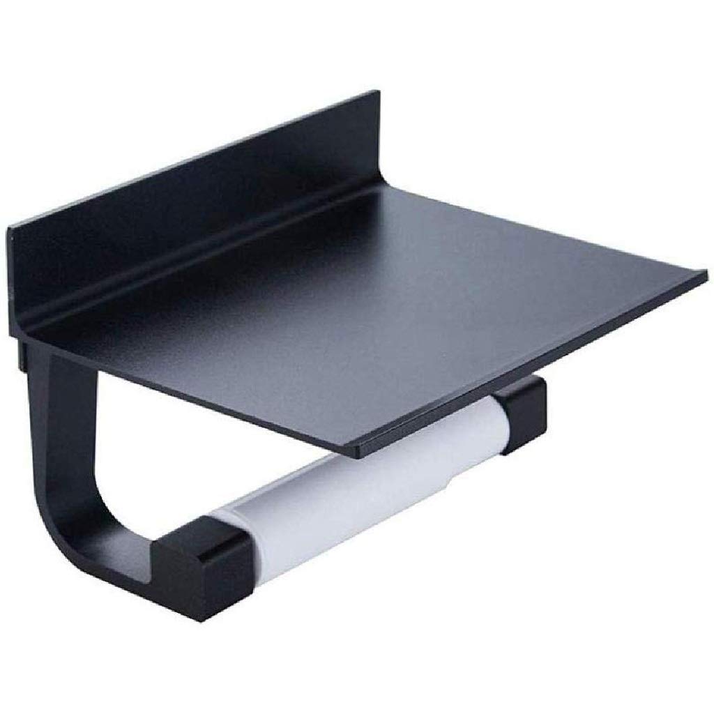 Metallo Carta igienica Holder-Bagno del Supporto del Tessuto di Carta con Un Telefono Mobile scaffale Forte Supporto di Carta igienica in Acciaio Inox con cremagliera del Telefono Cellulare