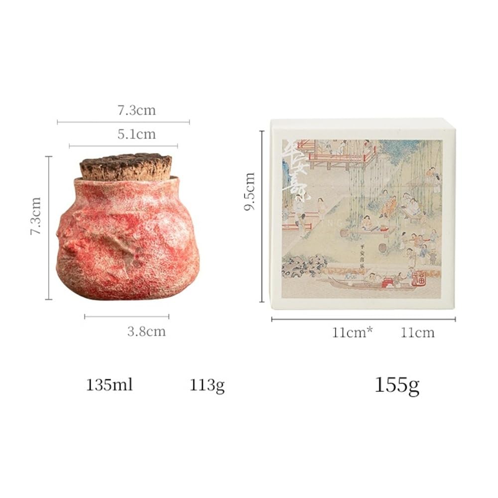Latas De Té Tarros creativos for almacenar té suelto, pequeños frascos de cerámica sellados for el hogar con tapas, tarros de almacenamiento de cocina, tarros de té portátiles Tarro Para Guardar Té