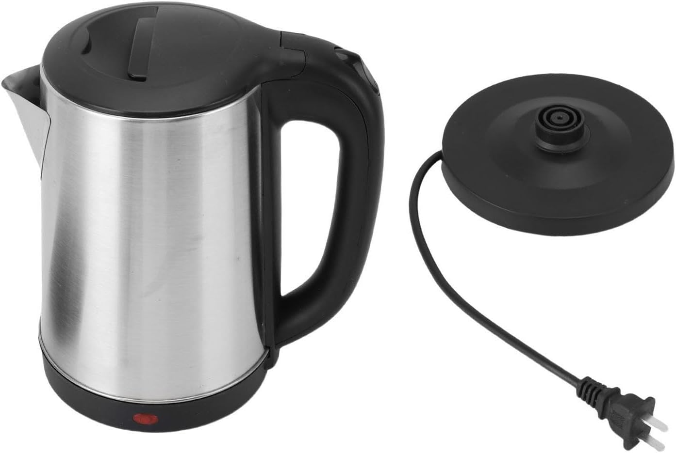 Electric Kettle, 2L 1500W Stainless Steel Water Boiler Hot Water Boiler Rapid Heating Double Layer Insulated Kettle Auto Shut Off for Home Office Family