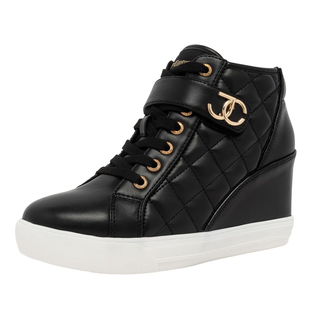 Women's Platform Wedge Sneakers High-Top Shoes-Journey