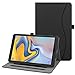 Produktbild Fintie Hülle für Samsung Galaxy Tab A 10.5 2018 - Multi-Winkel Betrachtung Kunstleder Schutzhülle mit Dokumentschlitze, Auto Sleep/Wake für Samsung Tab A 10.5 SM-T590/T595, Schwarz