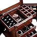 Rowling Extra Large Wooden Jewelry Box/Jewel Case Cabinet Armoire Ring Necklacel Gift Storage Box Organizer Mg002 (Brown)