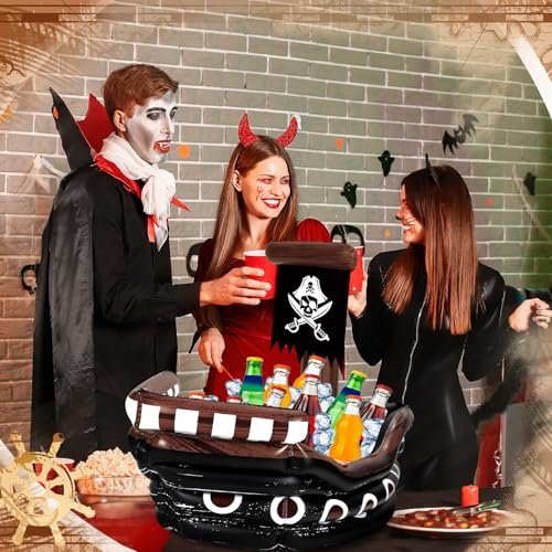 Refroidisseur gonflable pour boisson Halloween lot de 2 bac à glaçons gonflable