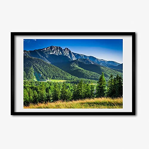 Cadre MDF 60x40 cm Tulup avec tableau décoratif Saut narta dans les Tatry pour mur moderne