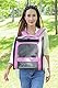 Katzenrucksack Hunderucksack, Erweiterbarer Haustier Rucksack für Kleine Hunde Katzen, von der Fluggesellschaft Zugelassen, Belüftetes Design für Reisen, Wandern & Draussen (Rosa)