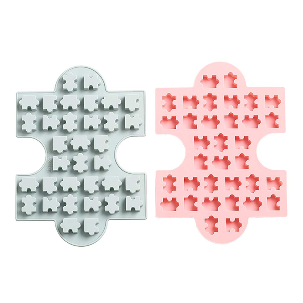 Moule à Bonbons en Silicone, Moule pour Bricolage Bonbons, Gelée, Biscuit, Chocolat, Glace Aromatisée - 34 Cavités par Plateau