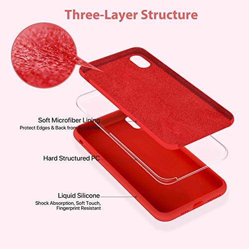 Miracase Liquid Silicone Case Compatible With Iphone Xs Max 6.5 Inch (2018), Gel Rubber Full Body Protection Shockproof Cover Case Drop Protection Case #TOP6