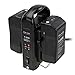 Fotodiox Dual Position Battery Charger Kit with Two 14.8V 230Wh Li-Ion V-Mount Batteries - Power Supply Stand with XLR DC Output Pro, FlapJack & Factor Series LED Lights