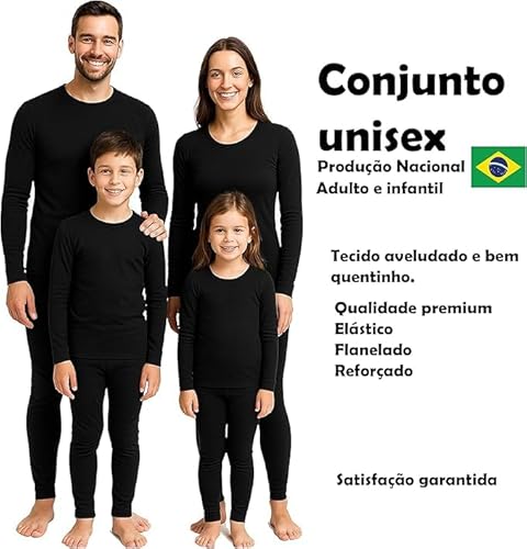 Kit Frio Conjunto Termico Pelinho Elasticidade Segunda Pele Unissex roupa termica segunda pele com m