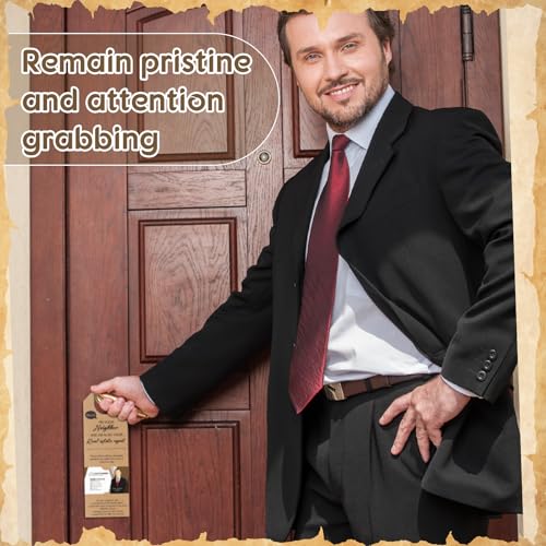 100 Pcs Open House Signs Kits, Kraft Color, Door Hanger - Image 5