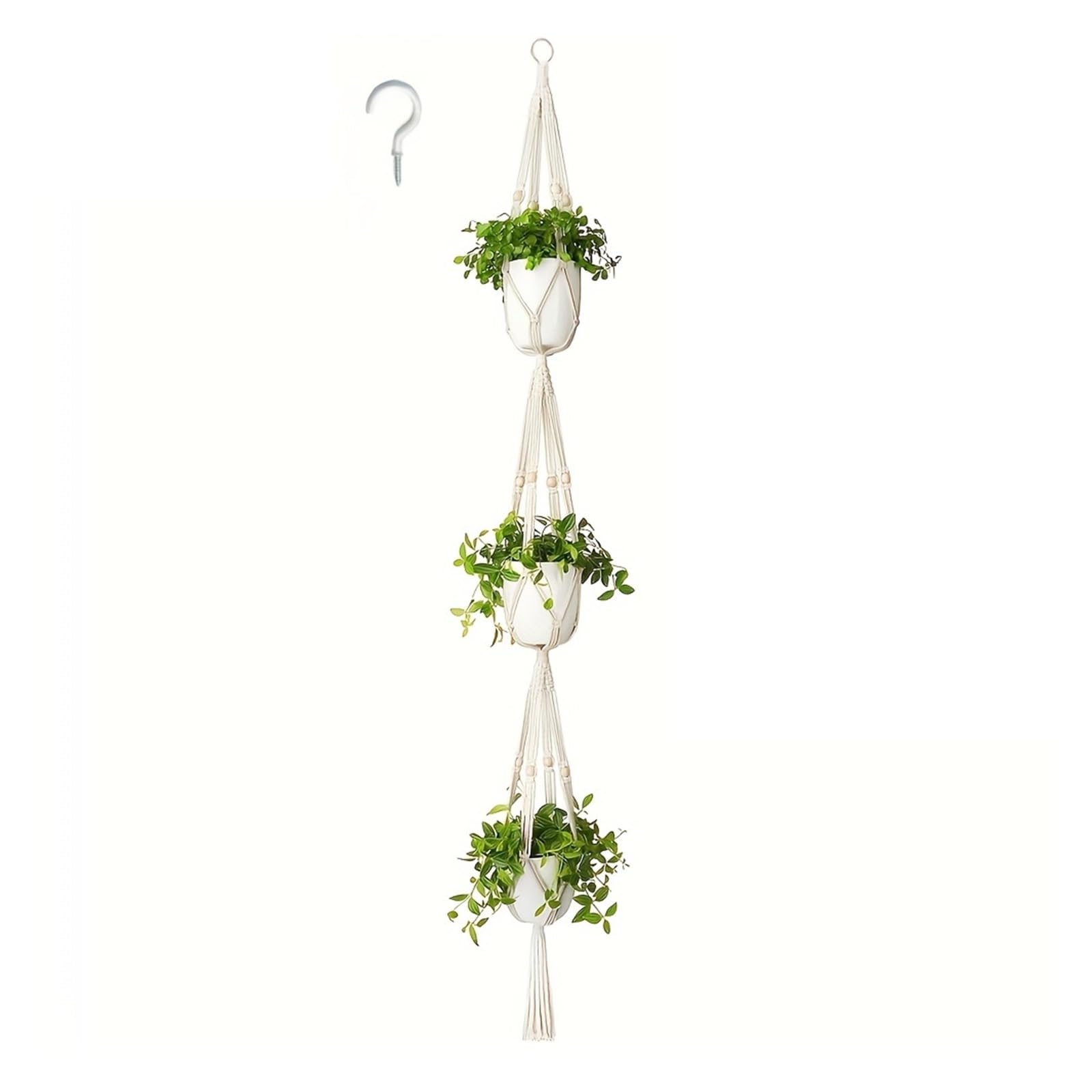 Suspension Plante Cintre for Plantes en Perles à 2/3 Niveaux