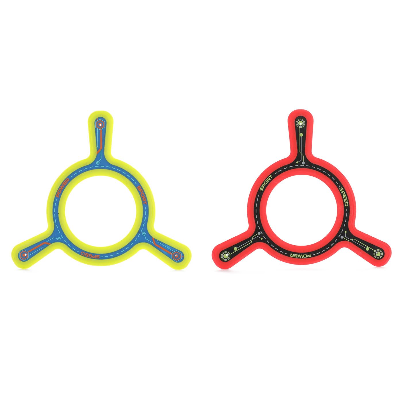 2-ass 62848Z Round Boomerang 'Sports aplica Skill Games, Multicoloured