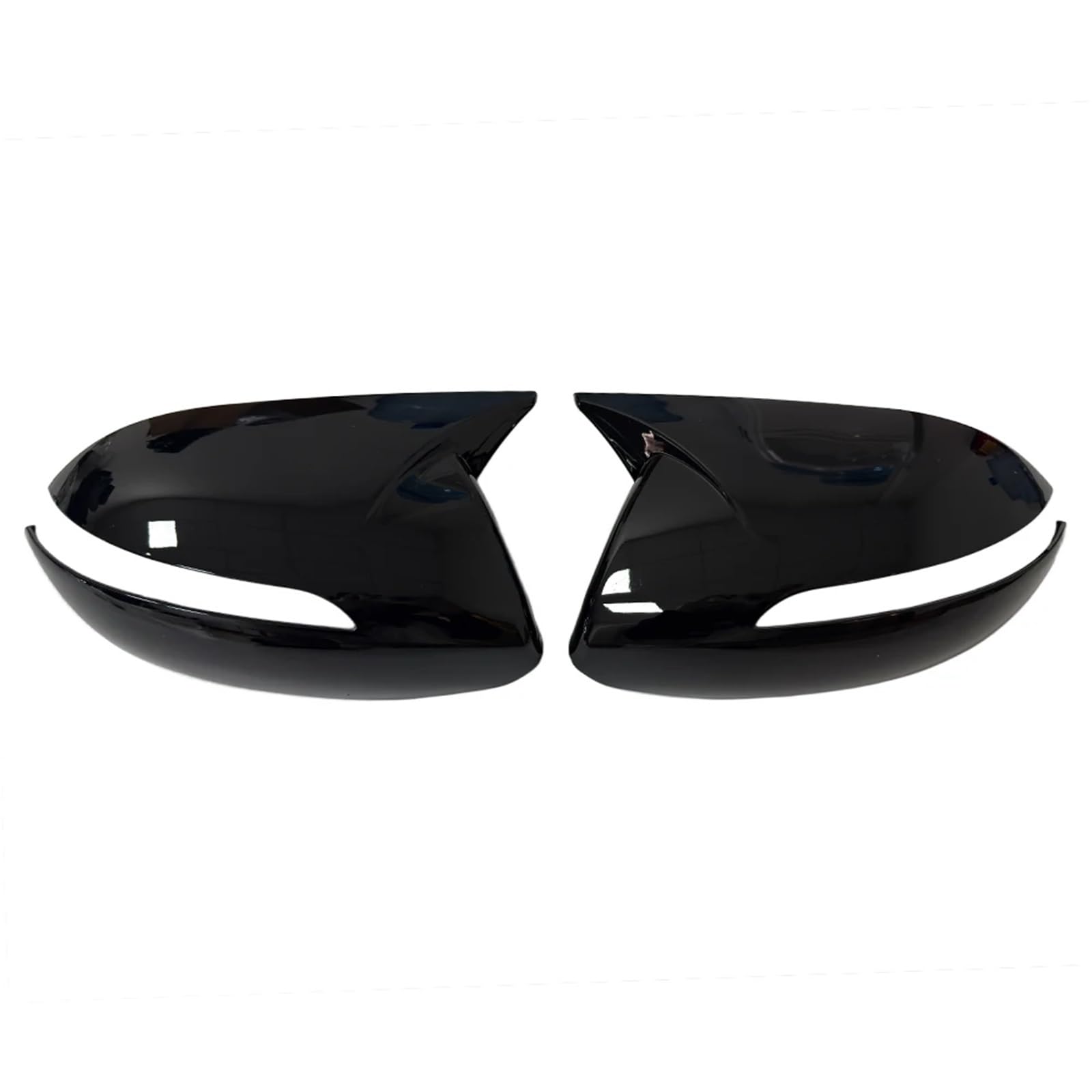 Pmagsyq Gloss Black Car Wing Mirror Covers Caps Housing Reverse Mirror Fit For Kia Sportage Kx5 2011-2015 Car Rearview Side Mirror Cover Wing Cap Exterior Door Trim Adhesive Sticker(Gloss Black)