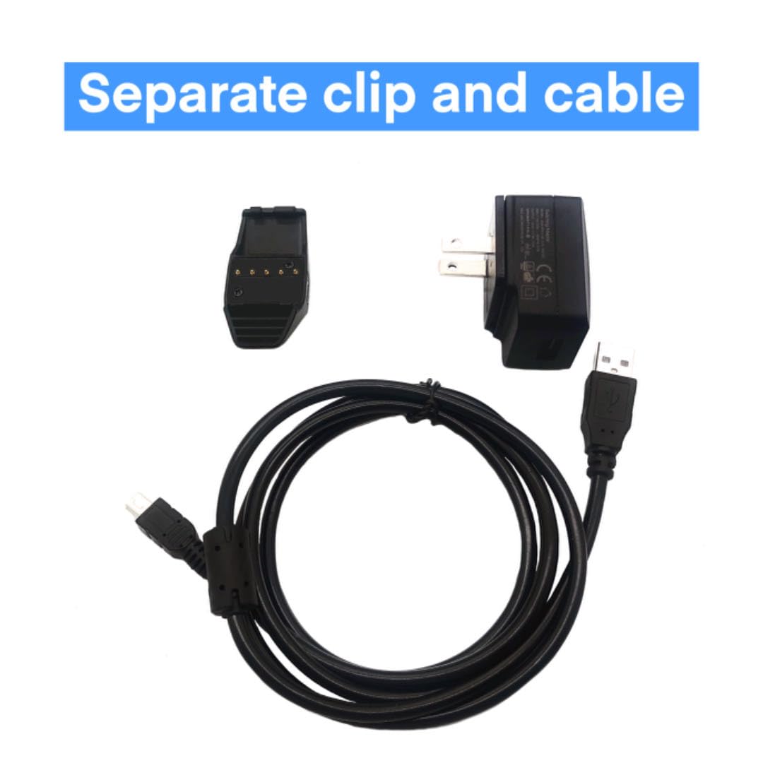 Caricatore Clip Sync Caricabatterie Adattatore Cavo per Garmin Cane Collare GarminT5, GarminTT15, GarminTT10, Collare di monitoraggio del cane con GPS Sostituzione USB Cavo Clip USB Plug