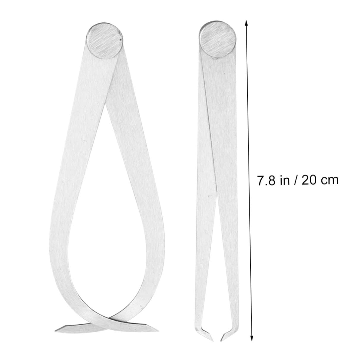 HOMOCONO Distance Measuring Caliper Set 2pcs 200mm High Hardness Steel for Precision