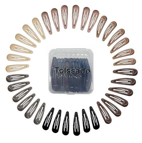 Presilhas de cabelo médio de 6 cm, grampos de cabelo de encaixe de metal, sem aderência, grampos de