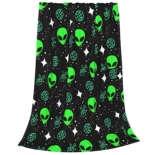 Green Throw Blanket Soft Fleece Blanket All Season Lightweight 50"X 40" Throw Blanket Fit Couch Sofa #TOP1