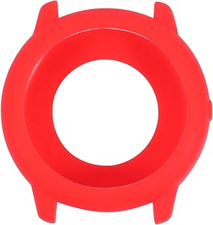 PartyKindom Estojo Protetor Protetor De Tela Relógio Anel De Relógio Inteligente Concha Protetora Estojo De Silicone Gel De Sílica Vermelho Macio Acessórios Enfeitados Estojo Protetor De