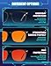 TIJN Blue Light Blocking Glasses Dual AR Coatings Amber Orange Lens for Computer Gaming