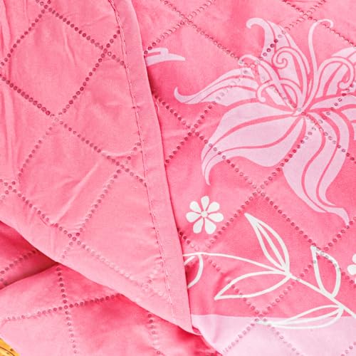 Colcha de Princesas Disney rosa de 170x250 cm como regalo infantil de cama 5