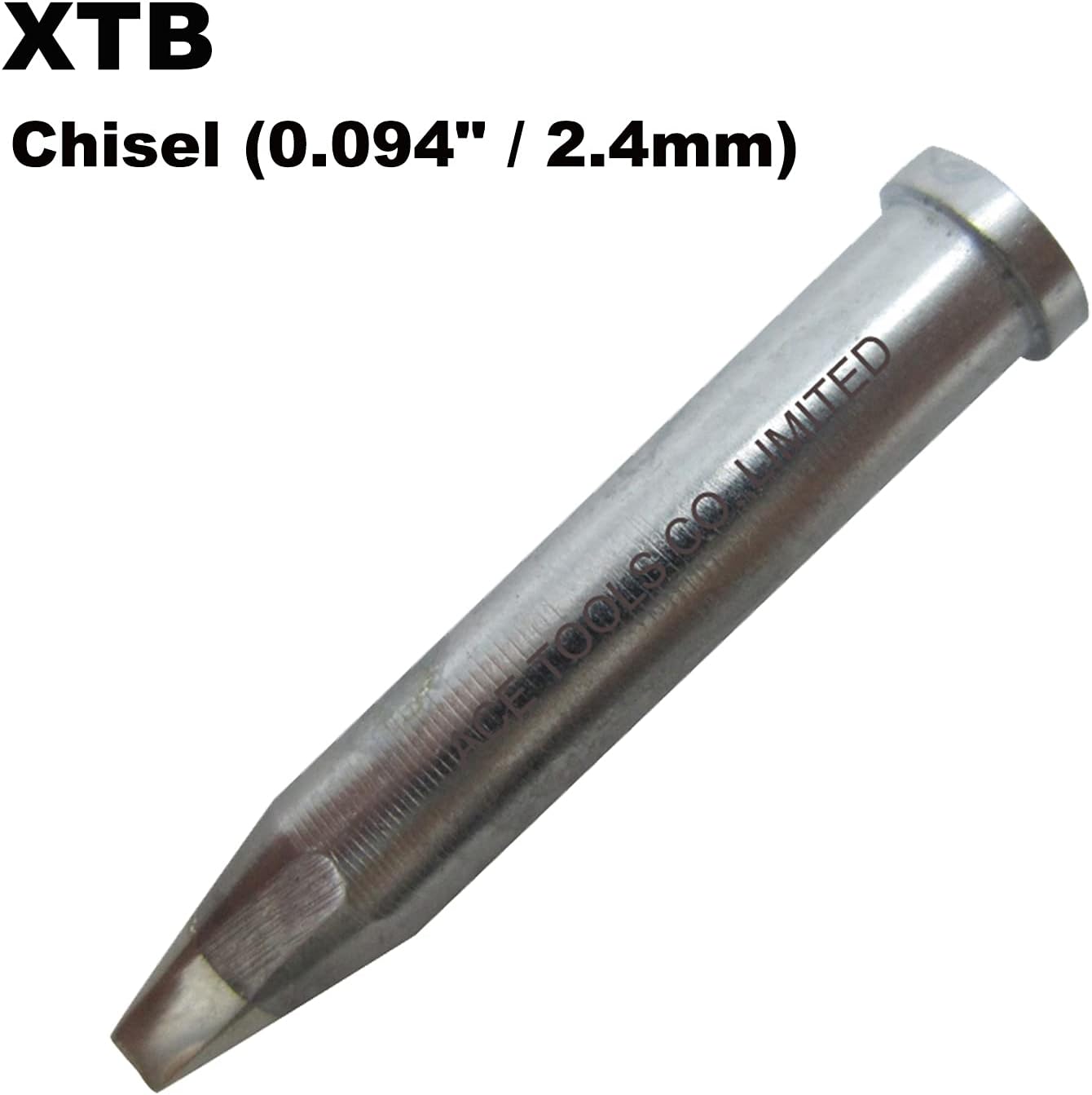 XTB Chisel Screwdriver 0.094" / 2.4mm for WX1010 WX2020 WT1010H WD1000HPT WXP120 WP120 WP120IG WXMP120 ACE Brand Solder Iron Tip (10)