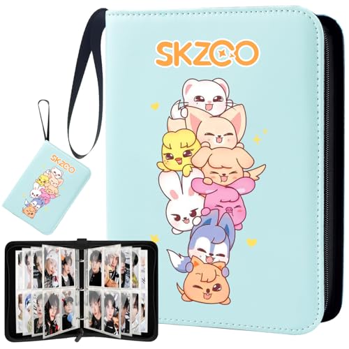 Skzoo Photocards Holder, Stray Dulce Cartoon Photocard Binder, SKZ Álbum de 400 bolsillos, Stray Merch Kpop Regalos para STAY