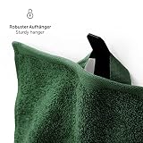 Blumtal Premium zestaw ręczników frotte z pętlą do zawieszania - bawełna certyfikowana Oeko-TEX, miękkie, chłonne - 10x ręcznik dla gości (30x50 cm), ciemnozielony