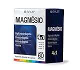 Suplemento Alimentar Magnésio 4x1 em Cápsulas 60 Unidades com Cloreto Bisglicinato Malato e Treonato de Magnésio