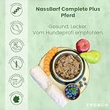 FRESCO Dog NassBarf Pferd 6 x 800g | Hypoallergenes Hundefutter Nass getreidefrei | Mono-Protein & 80% Frischfleisch | Nassfutter für Hunde ohne künstliche Zusätze | Aus Deutschland