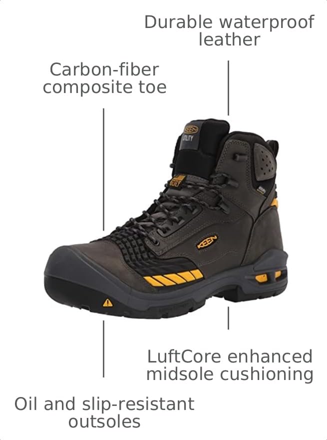 Image of KEEN Men's Utility, Troy 6 inch CT Waterproof Boot