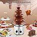 Chocolate Fountain Machine – Electric Stainless Steel Fondue Fountain, 4-Tier, 4-Pound Capacity for Chocolate, Candy, Butter & Cheese, Heated Bowl & Dual Controls