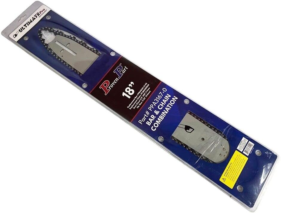 Chainsaw Guide Bar and Chain fits 18D0AS3864C 72LGX068G Gauge .050 Pitch 3/8" DL 68 Semi-Chisel