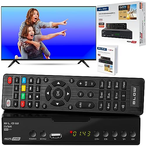 BLOW DECODADOR DVB-T2 HEVC Tuner DE TELEVISIÓN Tuner HD USB HDMI