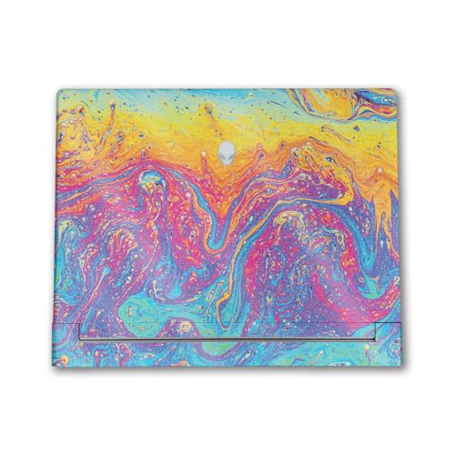 Image of Glossy Glitter Laptop Skin Compatible with Alienware X16 R2 (2024) - Paint Currents - Premium 3M Vinyl Protective Wrap Decal Cover - Easy to Apply | Crafted in The USA by MightySkins