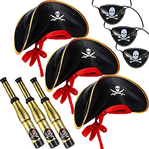 Skylety 9 Pieces Pirate Costume Accessories...