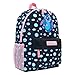 Disney Stitch Rucksack Kinder Mädchen Kinderrucksack Schulrucksack Verstellbar Schule Reisen Sport Geschenke für Mädchen (Schwarz)