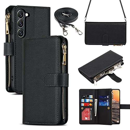 Étui en cuir synthétique Samsung S23 iCoverCase avec fermoir magnétique