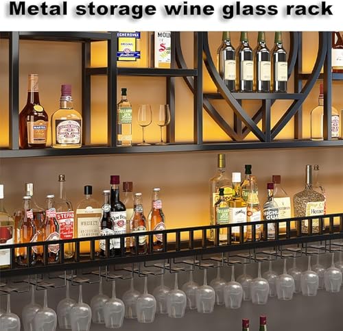 Casier à vin mural LED : finie la cuisine encombrée avec ce rack en fer