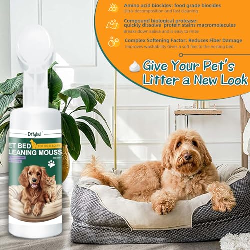 Dffghul Material de limpeza de canil altamente eficaz, adequado para cães e gatos, sem resíduos após