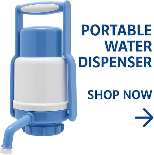 Miniatura 7 de Dispensador de agua portátil para botellas de 3 a 5 galones  Bomba eléctrica recargable con carga USB, interruptor de un solo toque y funcionamiento