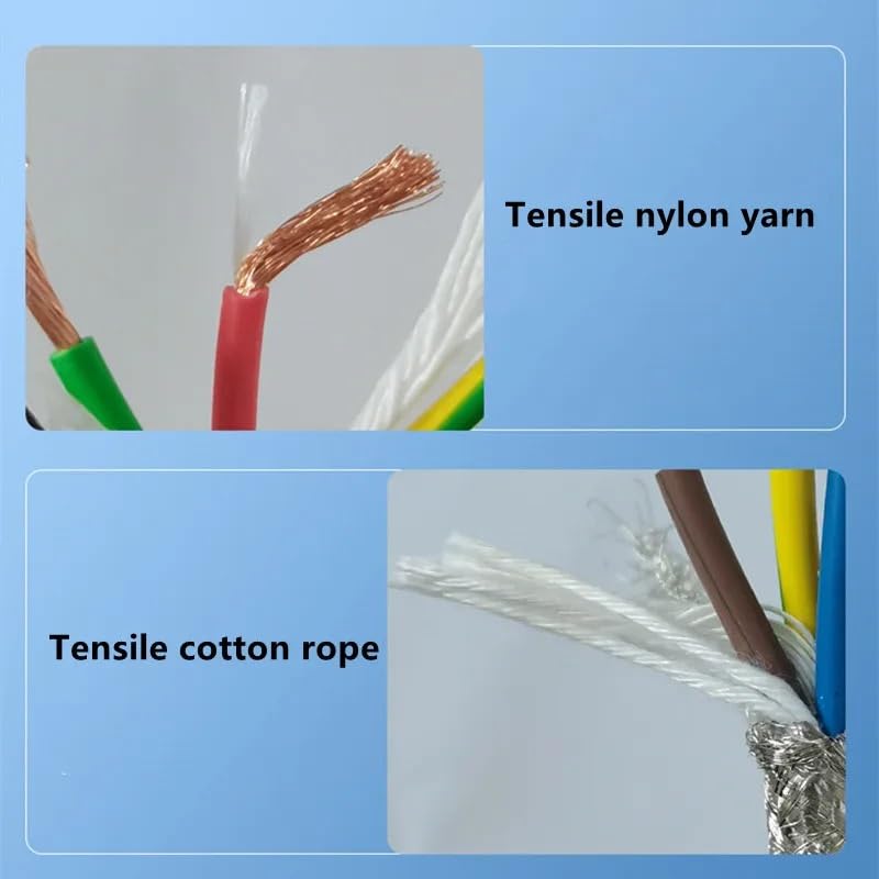 Cable blindado de poliuretano de 18 AWG altamente flexible de 2 a 20 núcleos recubierto de PUR antiflexión resistente a ácidos y álcalis (PUR-TRVVP 3 núcleos, 26 AWG-0,15 mm 5 m)
