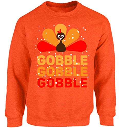 Vizor Gobble Gobble Gobble Thanksgiving Sweatshirt Thanksgiving Sweater for Men and Women