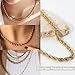 NECOCY Rope Chain Necklace for Women Men-5mm, 14K Gold Plated Chunky Chain Necklace Dainty Gold Choker Necklaces, Trendy Fashion Link Chain Necklaces Jewelry for Women Men