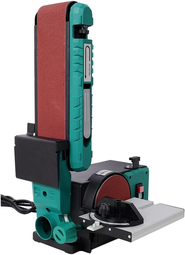 Benchtop Belt Disc Sander, 4x36 in Belt & 6 in Disc Sander Sanding Belts and Sanding Discs Set for Power Combination Disc & Belt Sander Cast Iron Base for Sanding Woodworking, DIY Decoration