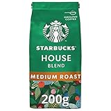 Starbucks House Blend Kaffee, Medium Roast, Röstkaffee, Vollmundig mit Toffee-Noten, Gemahlen, 200 g