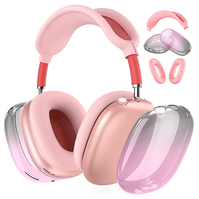 3-in-1 Case Cover for AirPods Max Headphones, Apple AirPod Max Accessory Protective Cover, Headband/Silicone Ear Pad/Ear Cups Covers, Anti-Scratch and